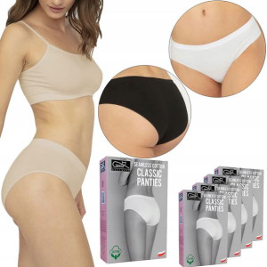 GATTA CLASSIC PANTIES, majtki bezszwowe, 5-PAK, XL