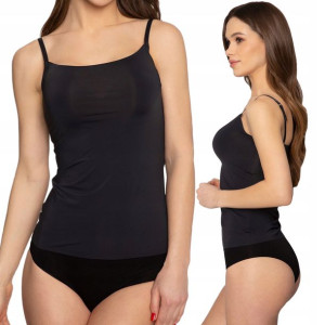 Gatta Top Camisole Zoe cienkie ramiączka czarny XL