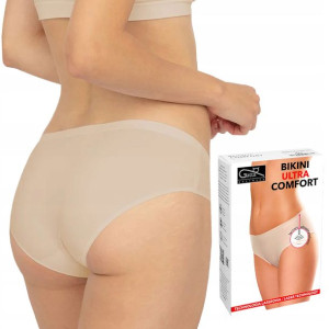 GATTA BIKINI COMFORT, figi bezszwowe BEŻOWE, L