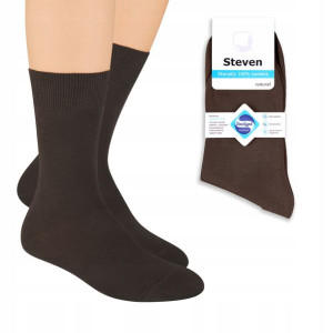 Steven 055 Skarpety 100% Bawełna Brązowy 44-46