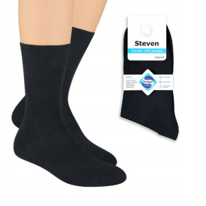 Steven 055 Skarpety 100% Bawełna Czarny 35-37