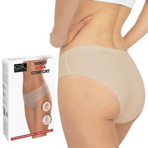 GATTA Figi WINDY COMFORT, bezszwowe BEŻOWE, L
