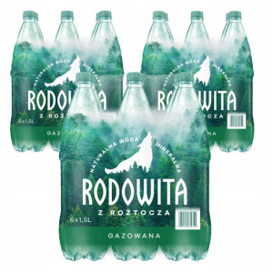 Woda mineralna RODOWITA gazowana 18x 1,5 l