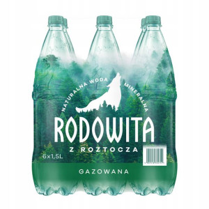 Woda mineralna RODOWITA Roztocza gazowana 6x 1,5 l