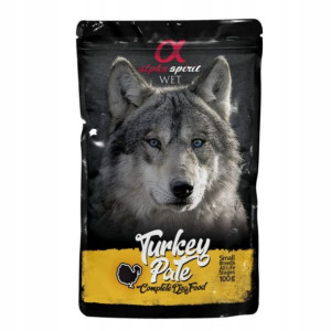 Alpha Spirit Dog Pasztet z Indyka Saszetka 100g