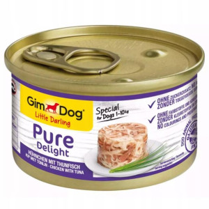 GIMDOG Pure Deli Mokra Karma Kurczak Tuńczyk 85g