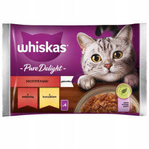 WHISKAS Adult Soczyste Kąski saszetki kota 4x85g