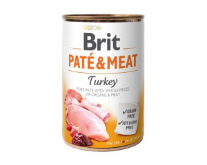 BRIT pate&meat Turkey karma mokra psów 400G