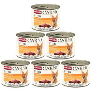 ANIMONDA Carny Kitten drób wołowina 6x200g