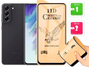 Szkło Hybrydowe Matowe Cały Ekran Do Galaxy S21 Fe