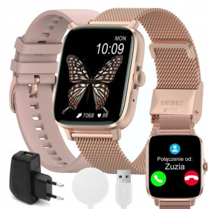 Smartwatch Damski Rozmowy 2 Paski Sport Nfc 1,9lcd Dt102