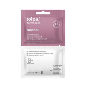TOŁPA Wzmacniająca maska-opatrunek na twarz szyję i dekolt 2x6 ml