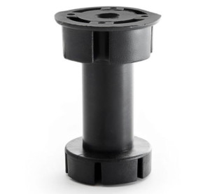 Nóżka stopka meblowa okrągła czarna h-100 mm