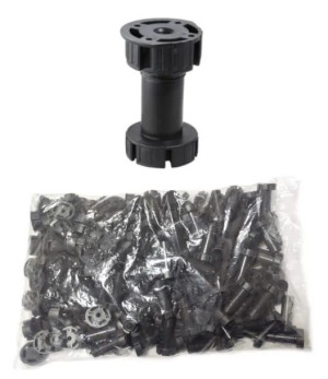 Nóżka stopka meblowa okrągła czarna h-100 mm 100szt