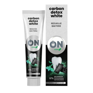 TOŁPA Pasta do zębów z aktywnym węglem ON care, carbon detox white 100 ml