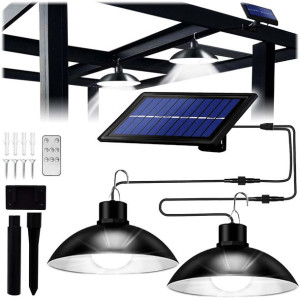 Zestaw 2x Żyrandol Wisząca Lampa Solarna Led Pilot