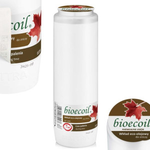 20cm Wkład olejowy do zniczy bioecoil 7dni ECO7