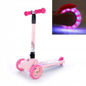 Hulajnoga dziecieca TEMPISH Scooper różowa LED
