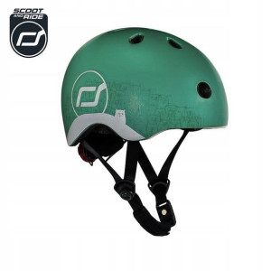 SCOOT and RIDE Kask XXS-S odblask 1-5 Forest OWL