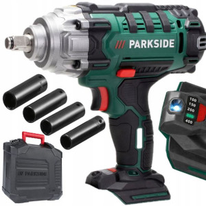 PARKSIDE KLUCZ UDAROWY akumulatorowy 400Nm do kół walizka