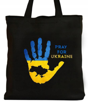 Czarna Torba Wolna Ukraina Wojna Flaga Stop War Y4