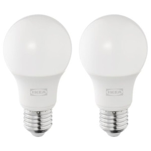 IKEA SOLHETTA Żarówka LED E27 470 lumenów kula opalowa biel