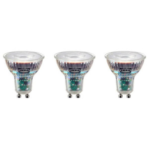 IKEA SOLHETTA Żarówka LED GU10 230 lumenów - 3 sztuki