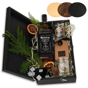 Dla Niego Szklanki Whisky Logo Karafka +kostki Y9
