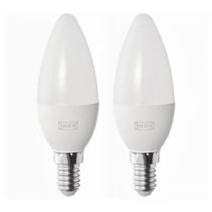 IKEA SOLHETTA Żarówka LED E14 470 lumenów żyrandol/opalowa biel