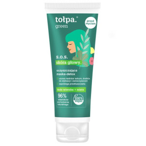 TOŁPA Oczyszczająca maska-detox do skóry głowy green S.O.S. 100 ml