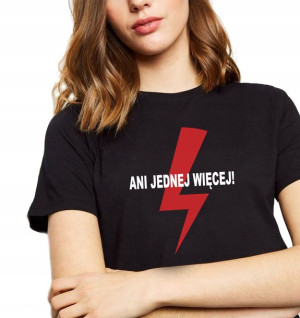 Damska Koszulka Protest Ani Jednej Więcej Xxl