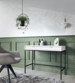 Konsola Stolik Toaletka Biurko ENZO ryflowane loft lamele VENASI