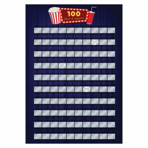 Duża Zdrapka Plakat 100 Filmów Do Obejrzenia Z2