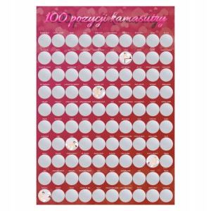Duża Zdrapka Plakat 100 Pozycji Kamasutry A3 Z2