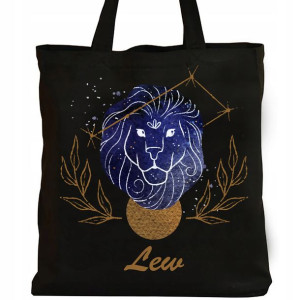 Eco Czarna Torba Znaki Zodiaku Zakup Bawełniana Y3