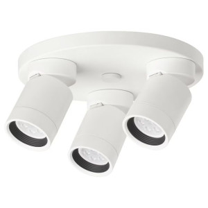 NYMANE Lampa sufitowa, 3 reflektory, biał