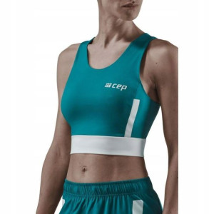 CEP CROP TOP TRENINGOWY SPORTOWY XS Niebieski