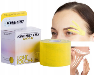 Taśma tejpy Kinesiotaping twarzy biustu lifting