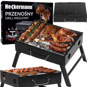 Grill Turystyczny Przenośny Składany Węglowy