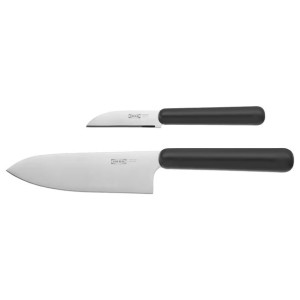 IKEA FORDUBBLA Komplet noży 2 szt. szary
