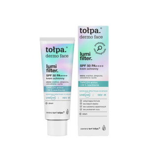 TOŁPA Krem ochronny do twarzy na dzień SPF 50 PA++++ lumi filter 40 ml