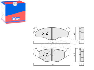 Klocki Hamulcowe Vw Polo 85-95 Cifam