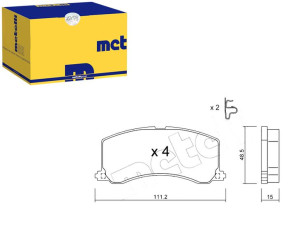 Klocki Hamulcowe Suzuki Baleno 95-99 Czuj Metelli