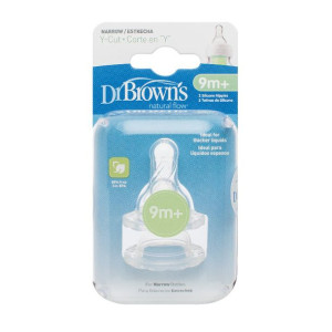 Dr.Browns Smoczek silikonowy do butelki Standard poziom Y 2-pak