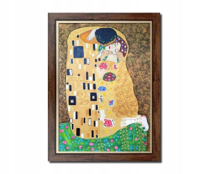 Gustav Klimt POCAŁUNEK obraz malowany + RAMA