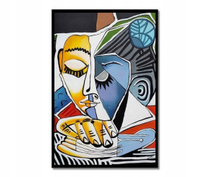 Obraz Abstrakcja Picasso Głowa Czytającej Kobiety