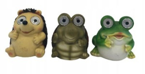 Lampka solarna zwierzęta ogrodowa figurka 12 cm