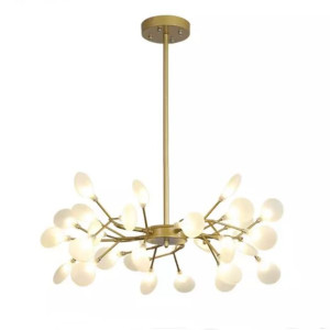 Lampa Sufitowa Wisząca Nowoczesny Złoty 30 Ramion