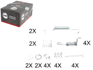 Sprężynki Do Szczęk Ham. Mitsubishi Asx 10- A.b.s.