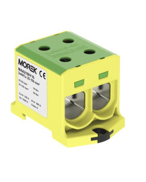 Złączka szynowa 2x25-150mm2 żółto-zielona